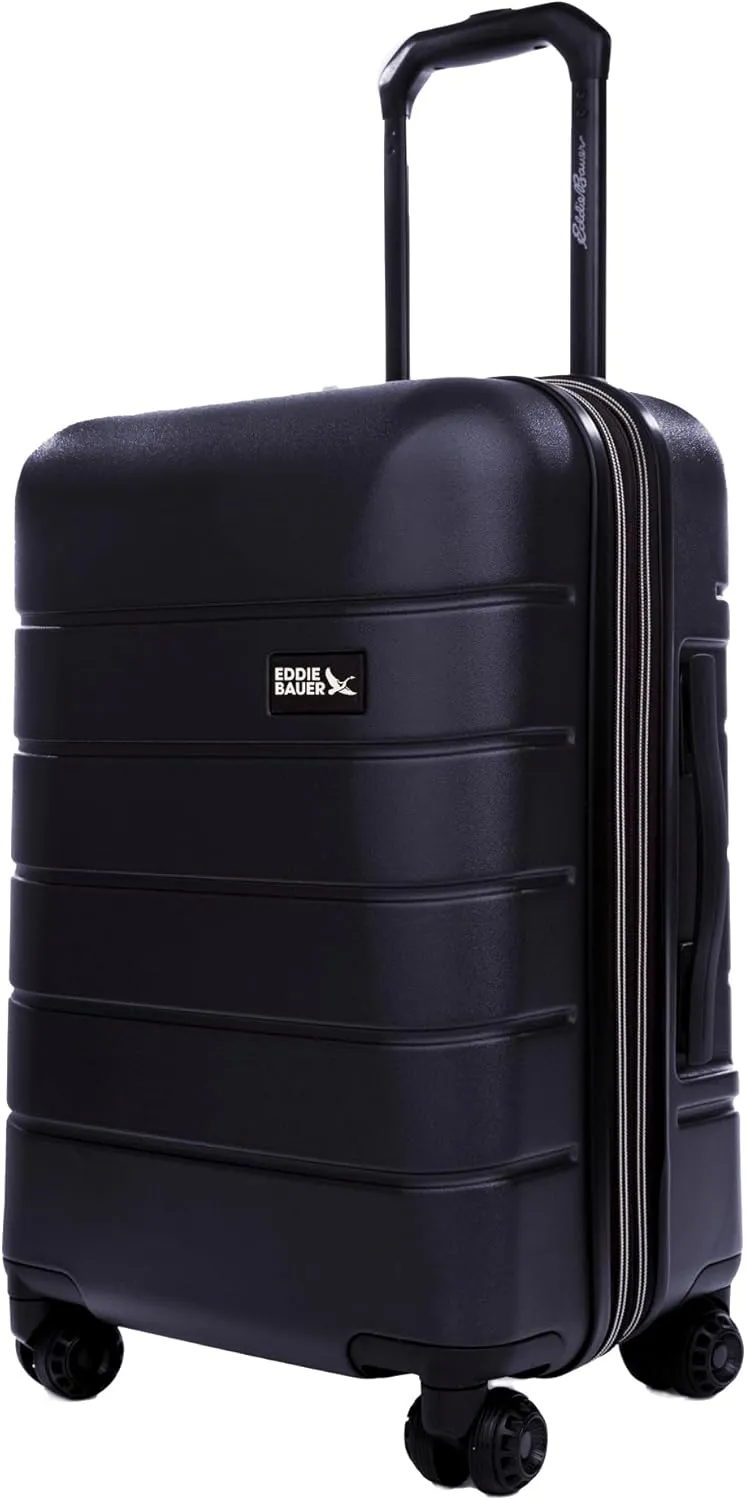 Eddie Bauer Glacier Luggage | Hardside Spinner Wheels | Expandable | Lightweight | Durable, Storm, 22" (Carry-On)
