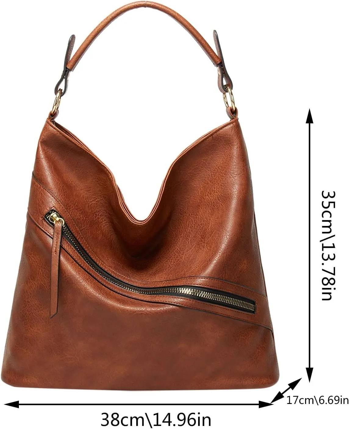 Elegant Satchel Bags for Women Small Crossbody Bags Classic Double Zip Top Satchel Bag Elegant Sling Bag(Brown)