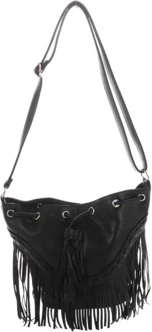 Elegant Tassel-decorated Bucket Bag Women's Crossbody Purse Fashionable for Summer