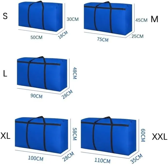 Extra Large Waterproof Moving Luggage Bags Laundry Shopping Bag foldable luggage travel bag Large Capacity Quilt Organizer(S BLACK)