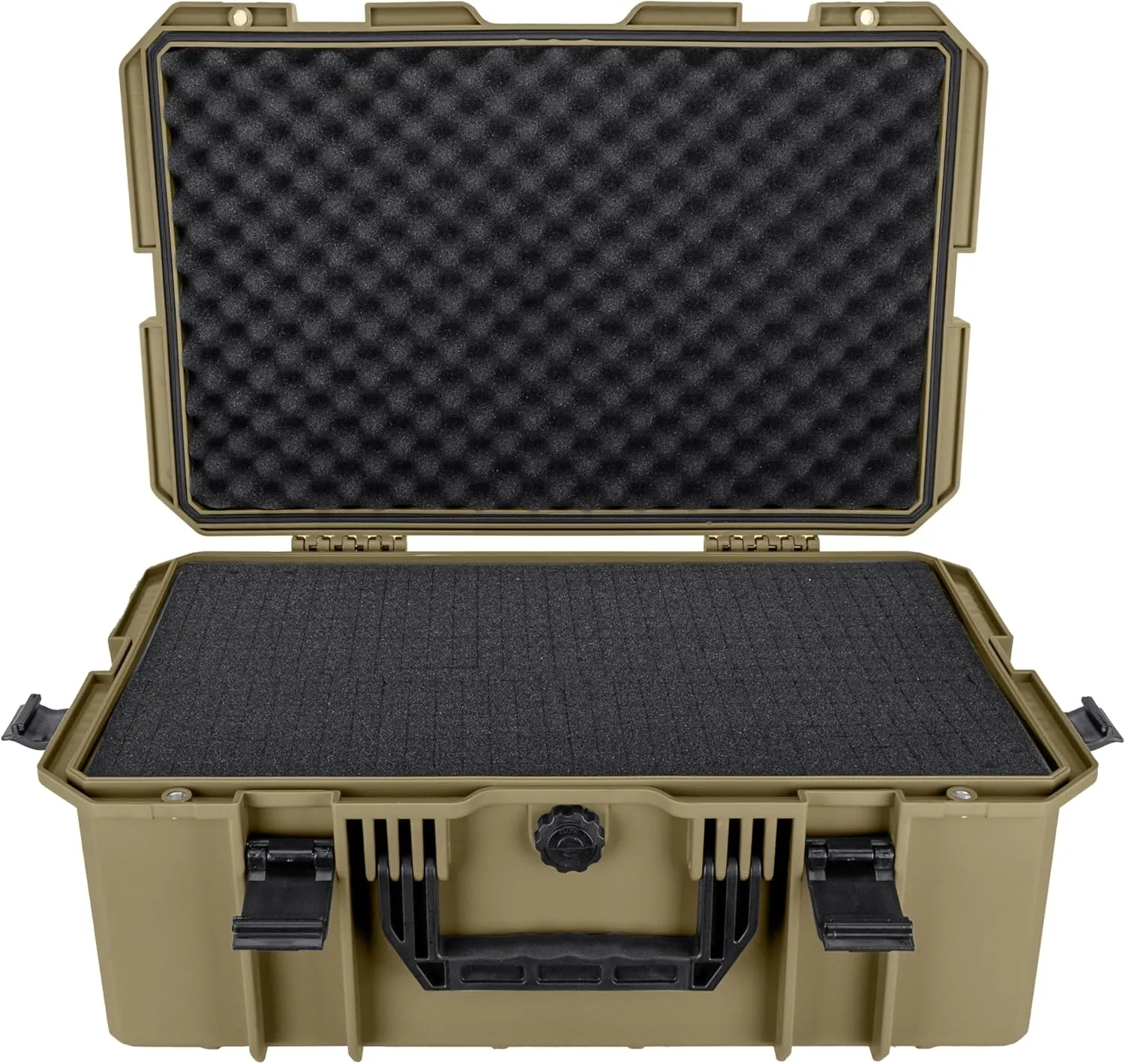 Eylar 21.6" Intact Series Carry-On Hard Camera Case, Lightweight and Durable Stacker Design with Foam (Dark Earth)