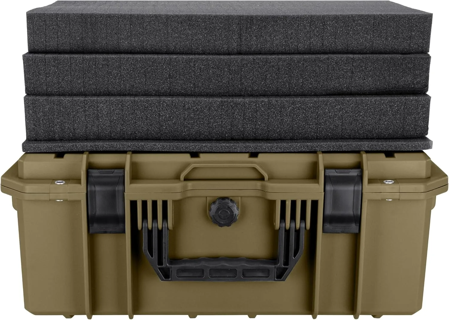 Eylar 21.6" Intact Series Carry-On Hard Camera Case, Lightweight and Durable Stacker Design with Foam (Dark Earth)
