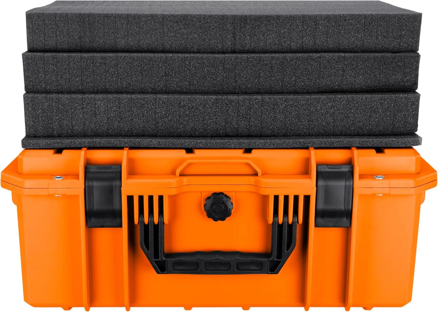 Eylar 21.6" Intact Series Carry-On Hard Camera Case, Lightweight and Durable Stacker Design with Foam (Orange)