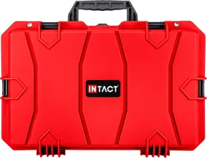 Eylar 21.6" Intact Series Carry-On Hard Camera Case, Lightweight and Durable Stacker Design with Foam (Red)