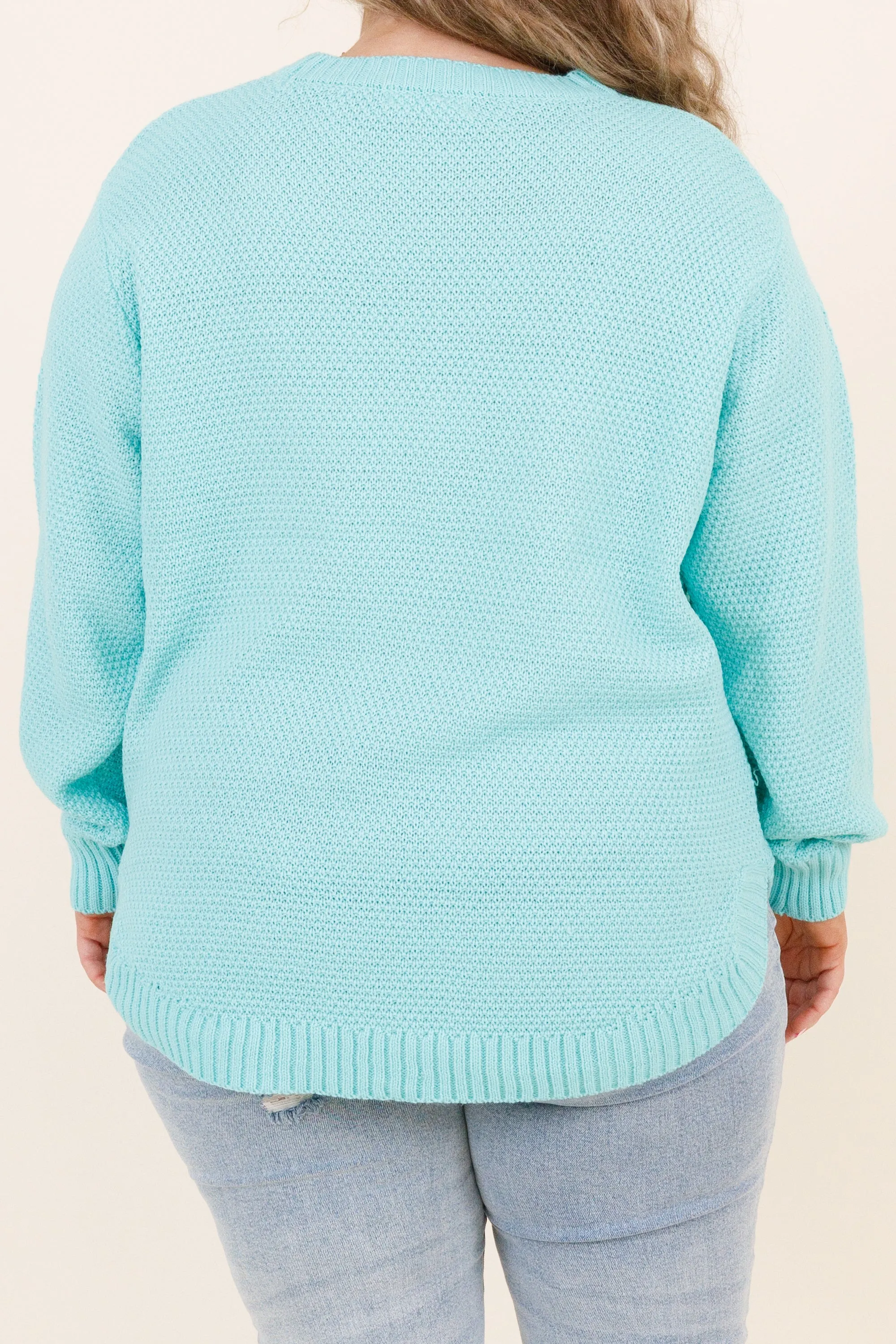 Fall For Me Sweater, Mint
