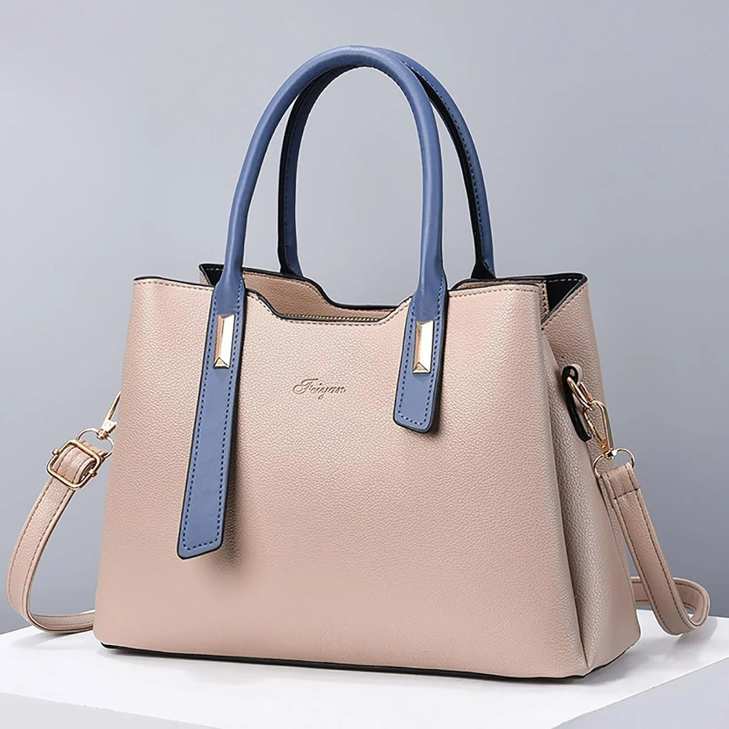 Faux Leather Purses Satchel for Women Shoulder Tote Bags Top Handle Satchel Bags Versatile Daily Bag