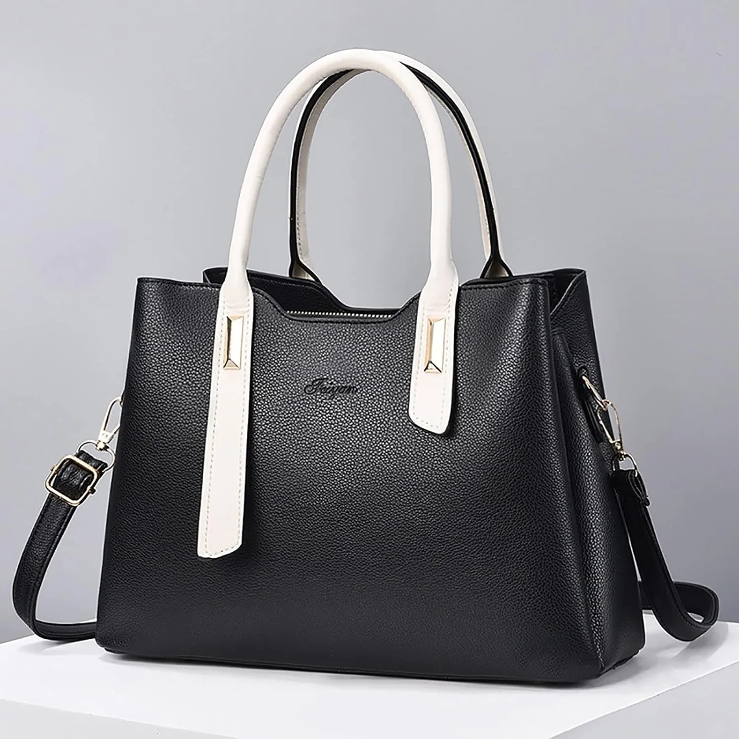 Faux Leather Purses Satchel for Women Shoulder Tote Bags Top Handle Satchel Bags Versatile Daily Bag