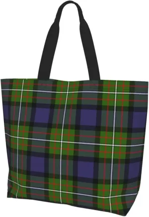 Forbes Ancient Tartan Tote Bag For Women Weekender Travel Bag Reusable Grocery Bags Large Totes Handbags