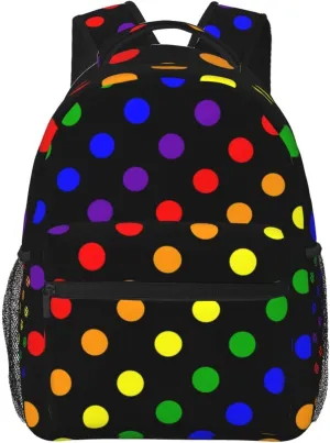 Gay Pride Rainbow Flag Backpacks Cute Laptop Bookbag Computer Bag Hiking Travel Daypack for Women Men