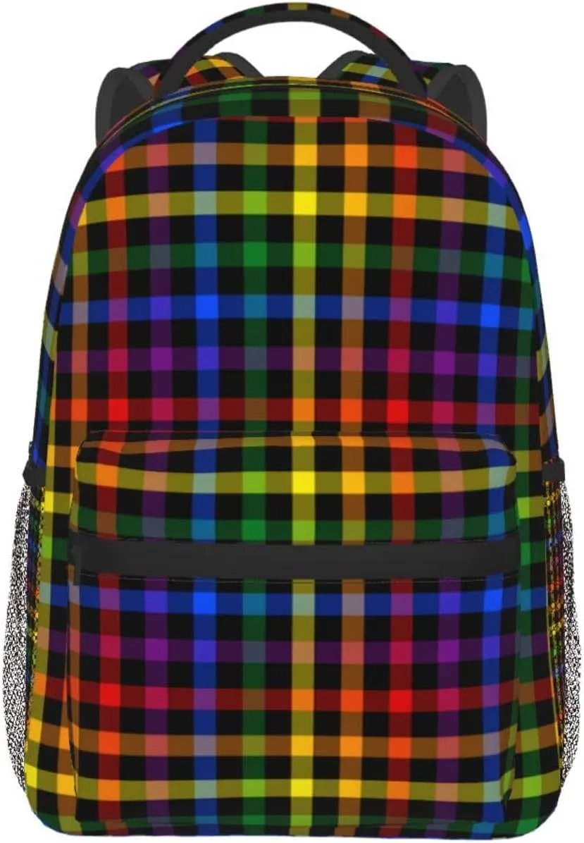 Gay Pride Rainbow Flag Backpacks Cute Laptop Bookbag Computer Bag Hiking Travel Daypack for Women Men