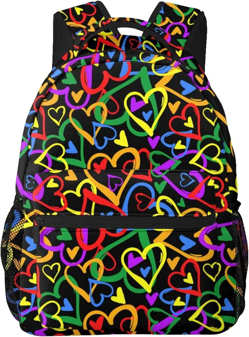 Gay Pride Rainbow Flag Backpacks Cute Laptop Bookbag Computer Bag Hiking Travel Daypack for Women Men