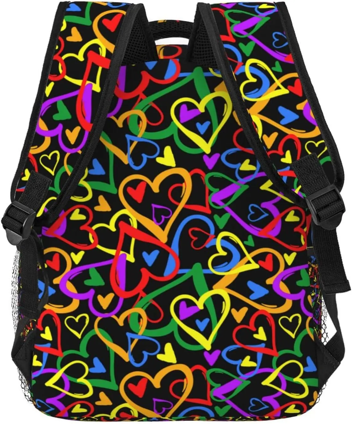 Gay Pride Rainbow Flag Backpacks Cute Laptop Bookbag Computer Bag Hiking Travel Daypack for Women Men