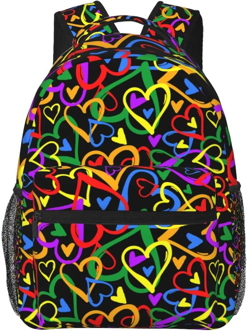 Gay Pride Rainbow Flag Backpacks Cute Laptop Bookbag Computer Bag Hiking Travel Daypack for Women Men