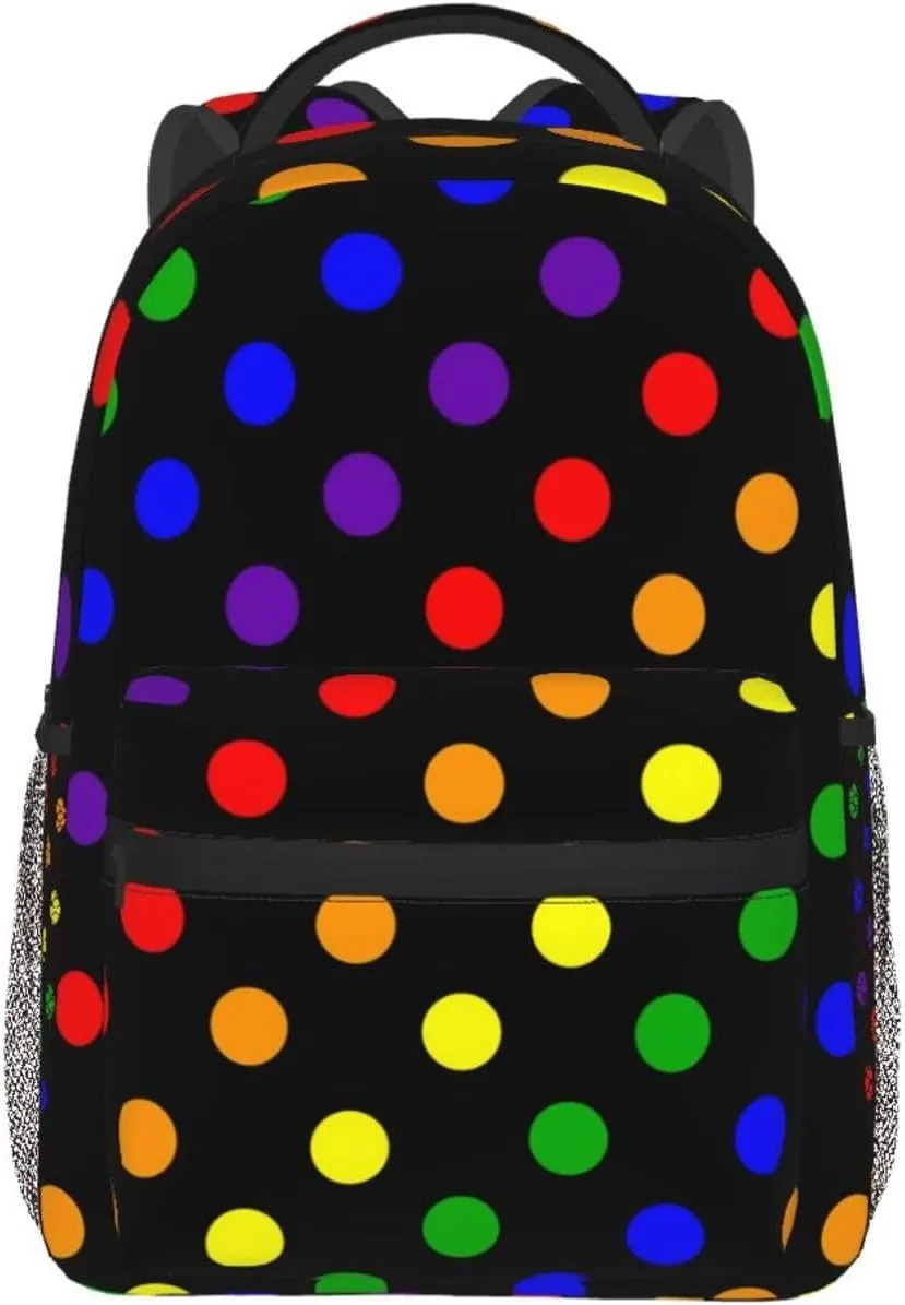 Gay Pride Rainbow Flag Backpacks Cute Laptop Bookbag Computer Bag Hiking Travel Daypack for Women Men