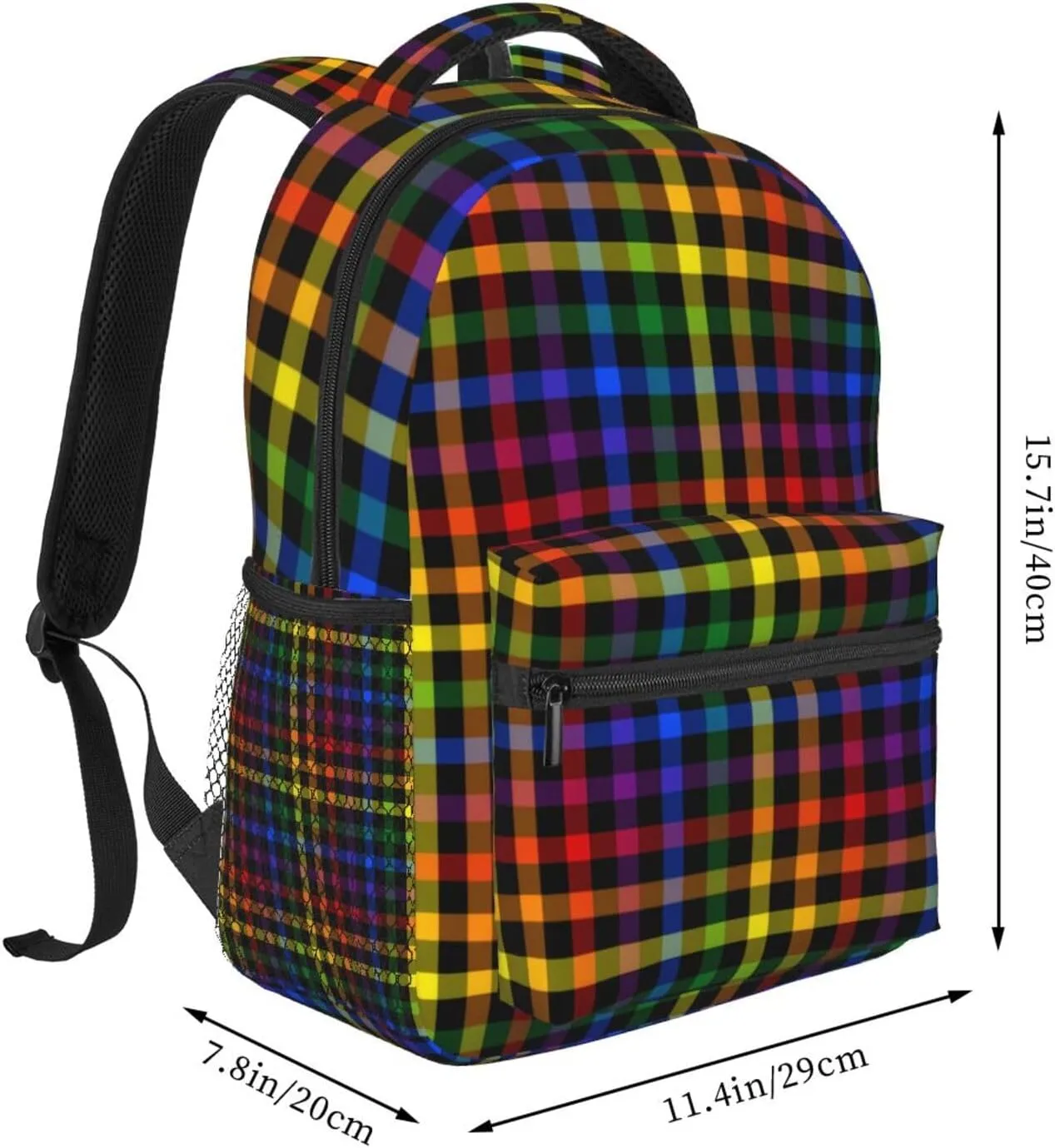 Gay Pride Rainbow Flag Backpacks Cute Laptop Bookbag Computer Bag Hiking Travel Daypack for Women Men