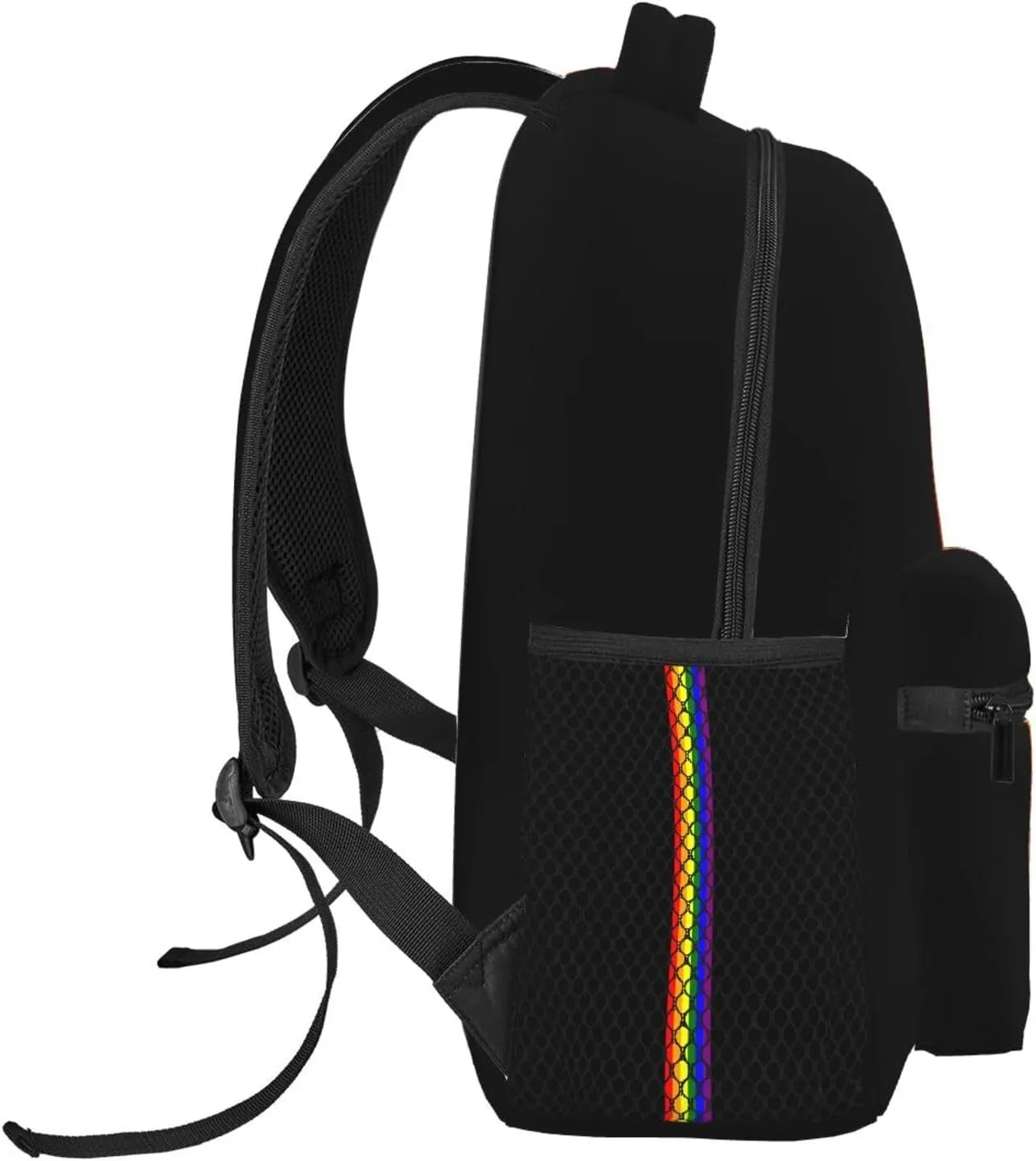 Gay Pride Rainbow Flag Backpacks Cute Laptop Bookbag Computer Bag Hiking Travel Daypack for Women Men