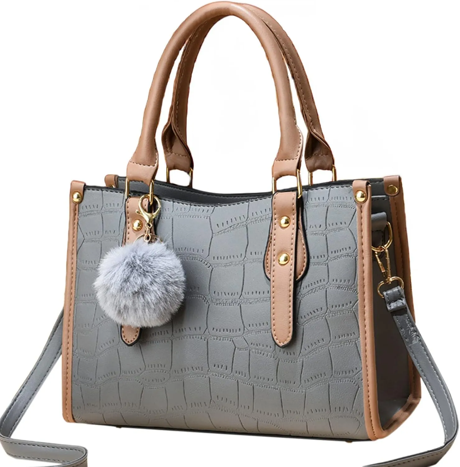 Genuine Leather Crossbody Bags for Women Large Casual Handbags for Work Dating Womens Bucket Purse