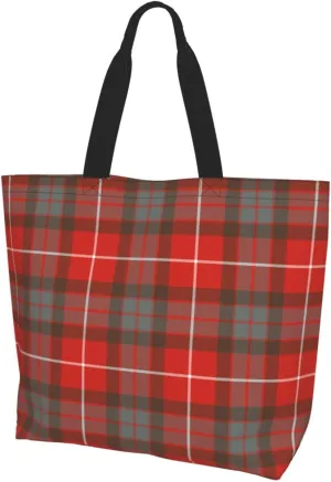 Georgia Tartan Tote Bag For Women Weekender Travel Bag Reusable Grocery Bags Large Totes Handbags