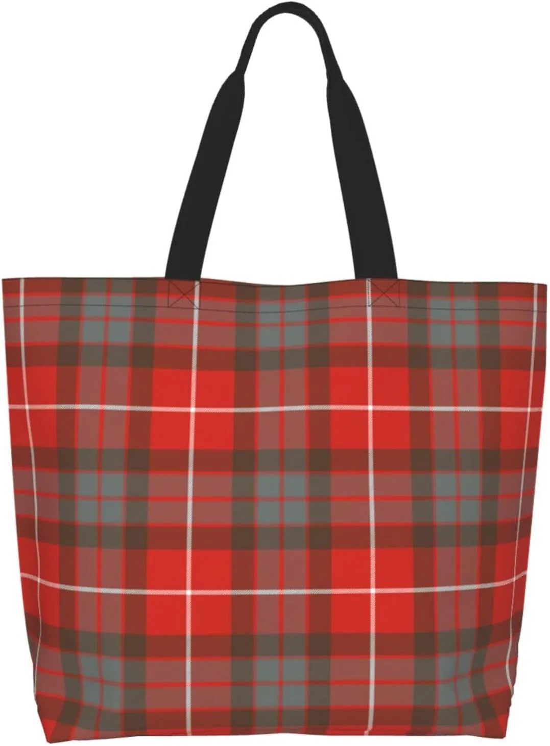 Georgia Tartan Tote Bag For Women Weekender Travel Bag Reusable Grocery Bags Large Totes Handbags