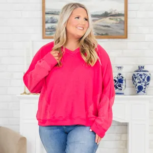 Get Together Sweater, Fuchsia