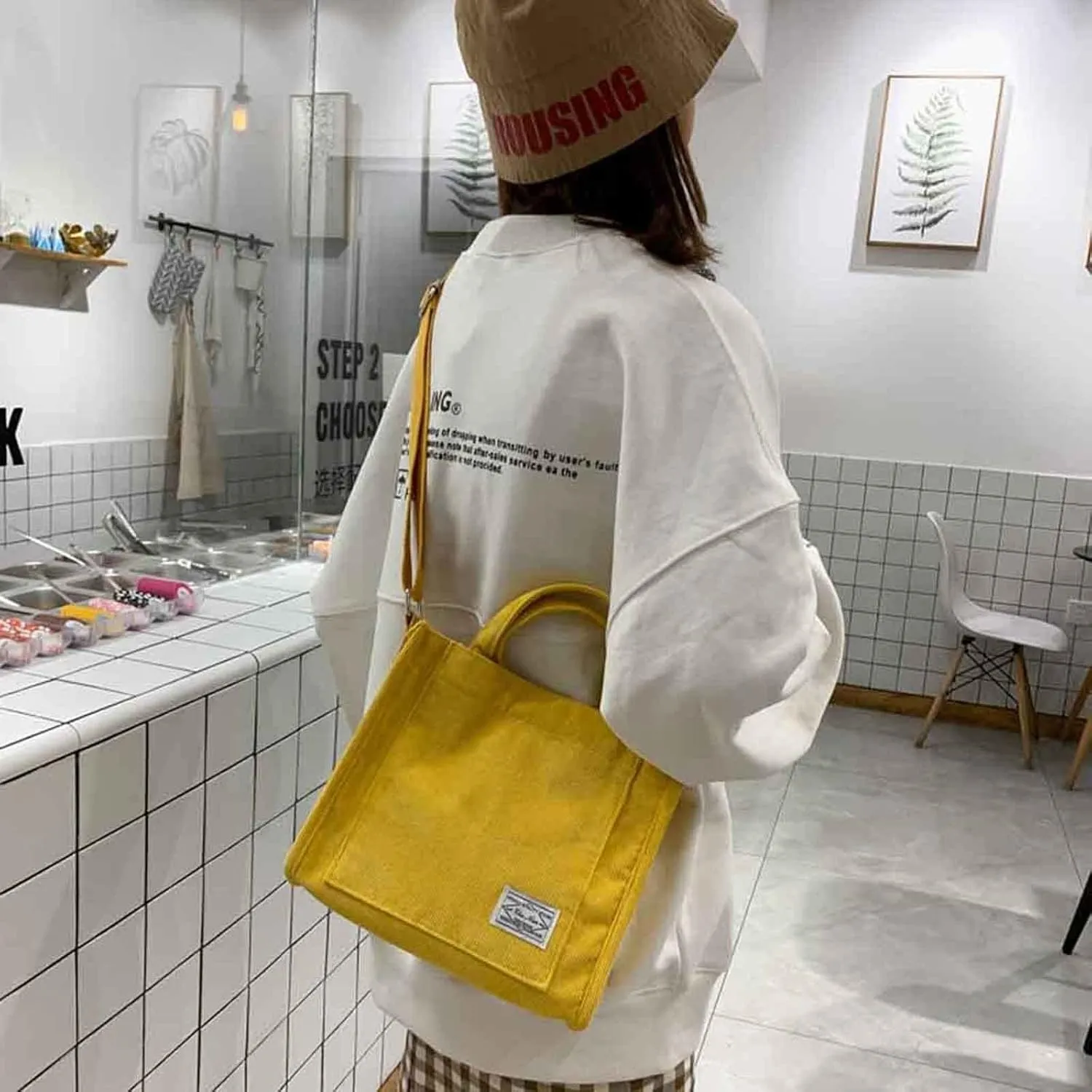 Girls' Polyester New Small Square Bag Korean Fashion Portable One Shoulder Drawstring Crossbod Bag Small Shoulder