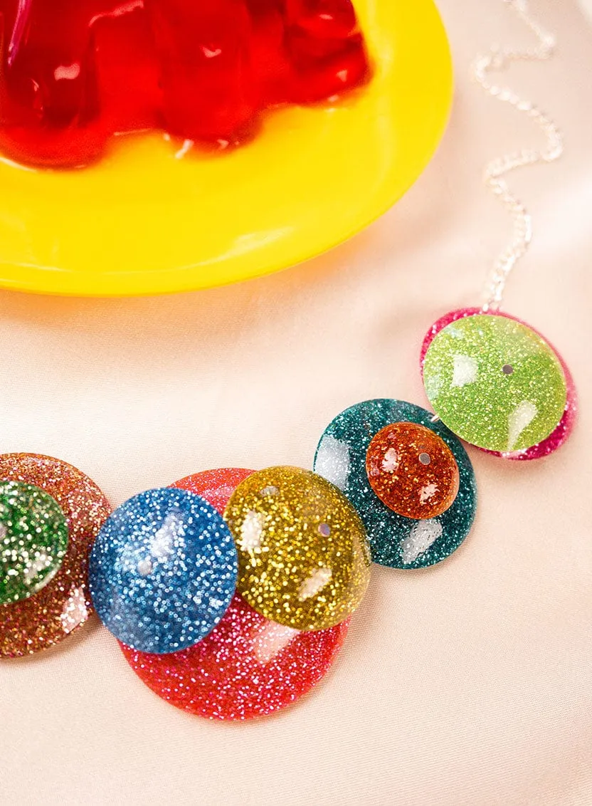 Glittering Orbs Necklace