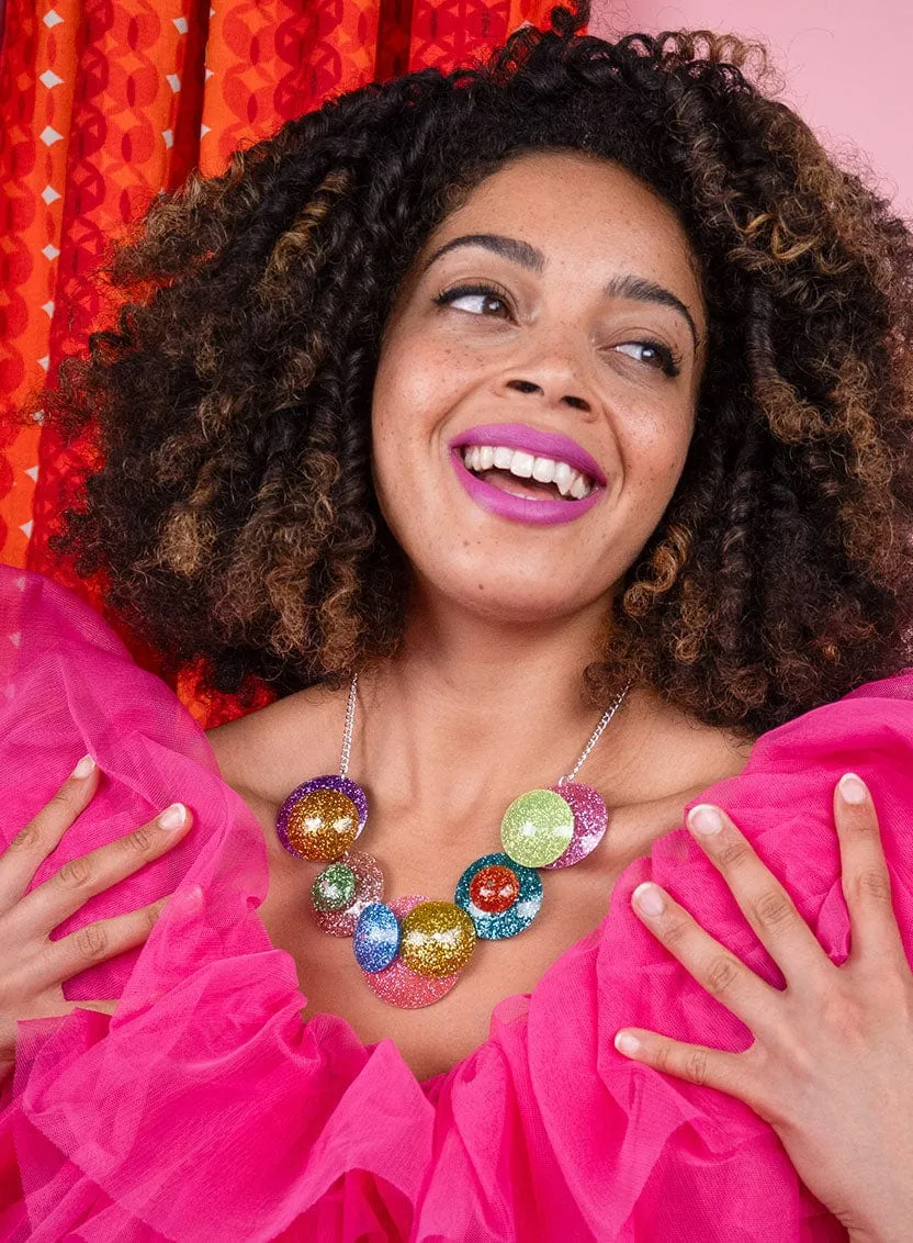 Glittering Orbs Necklace