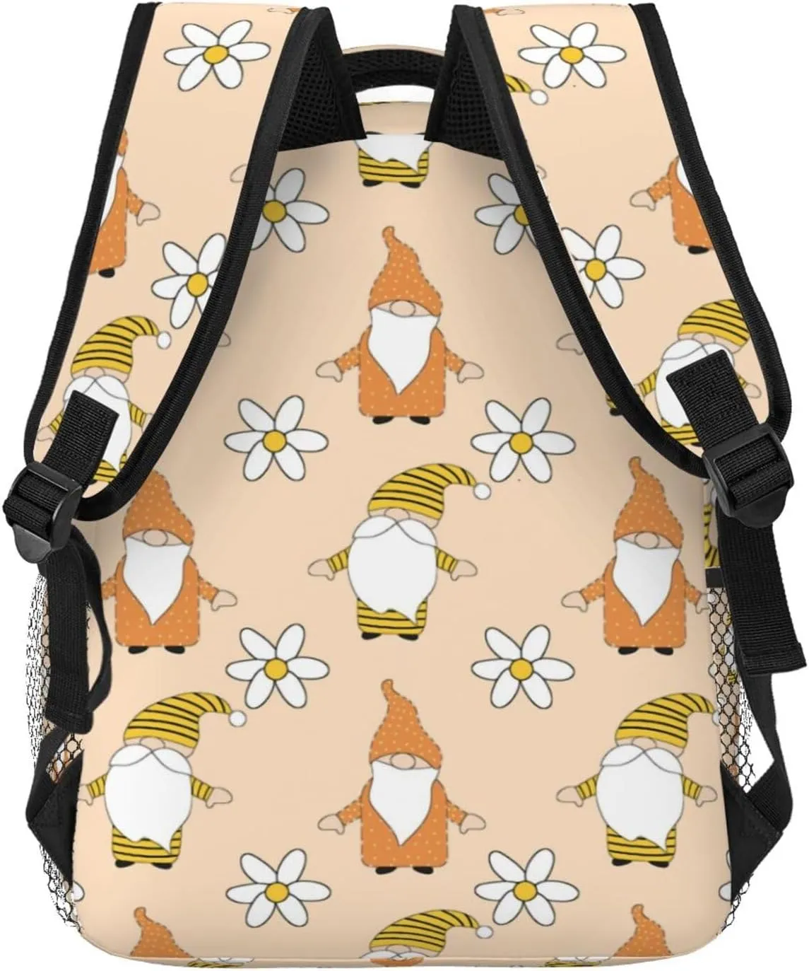 Gnome Travel Laptop Backpack Women Lightweight Backpack Adjustable College Backpack Fits 15.6 Inch Laptop Waterproof Travel Backpack for Men -Daisy