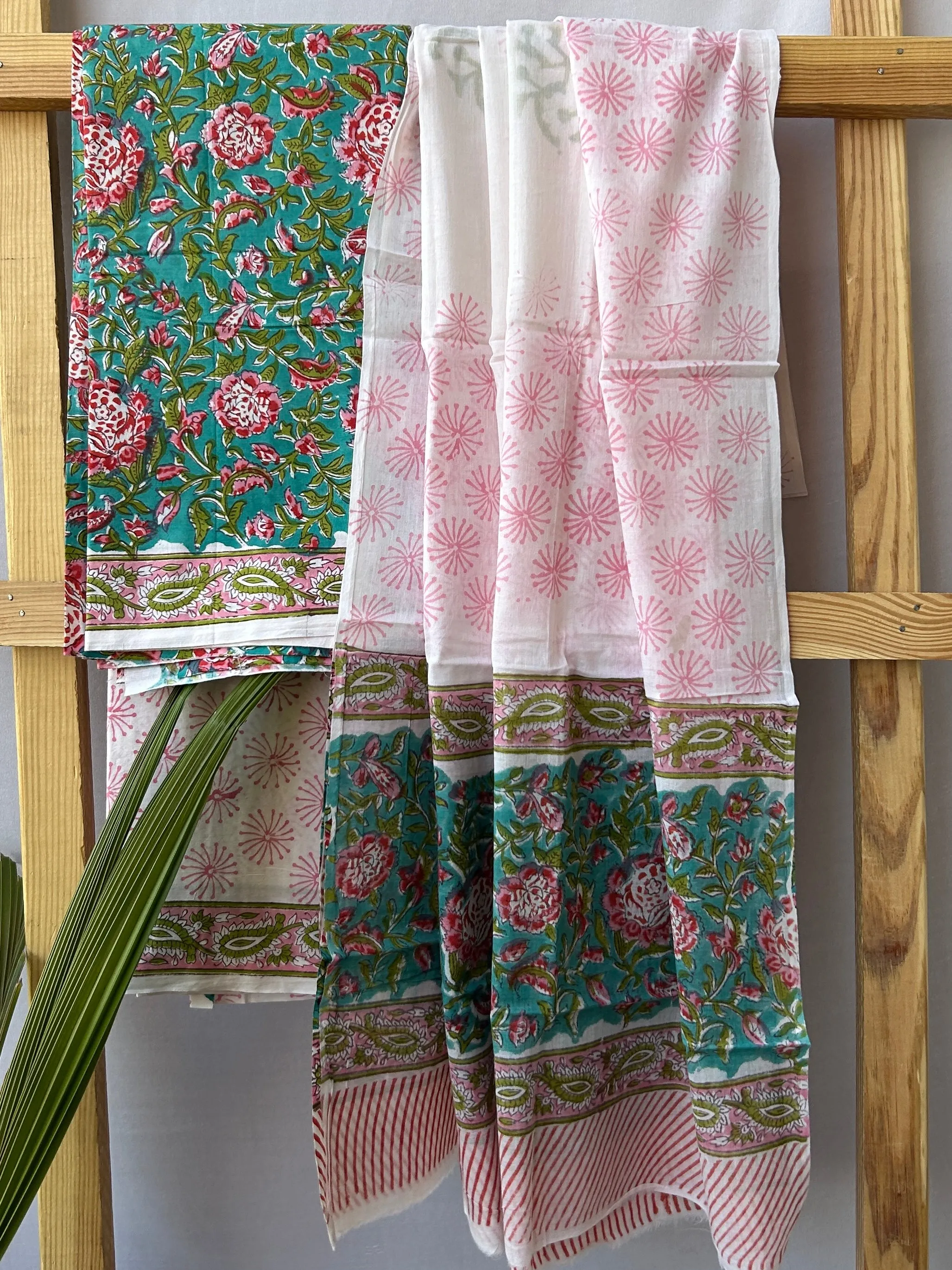 Hand BlockPrint Cotton Dress Material with Cotton Dupatta *