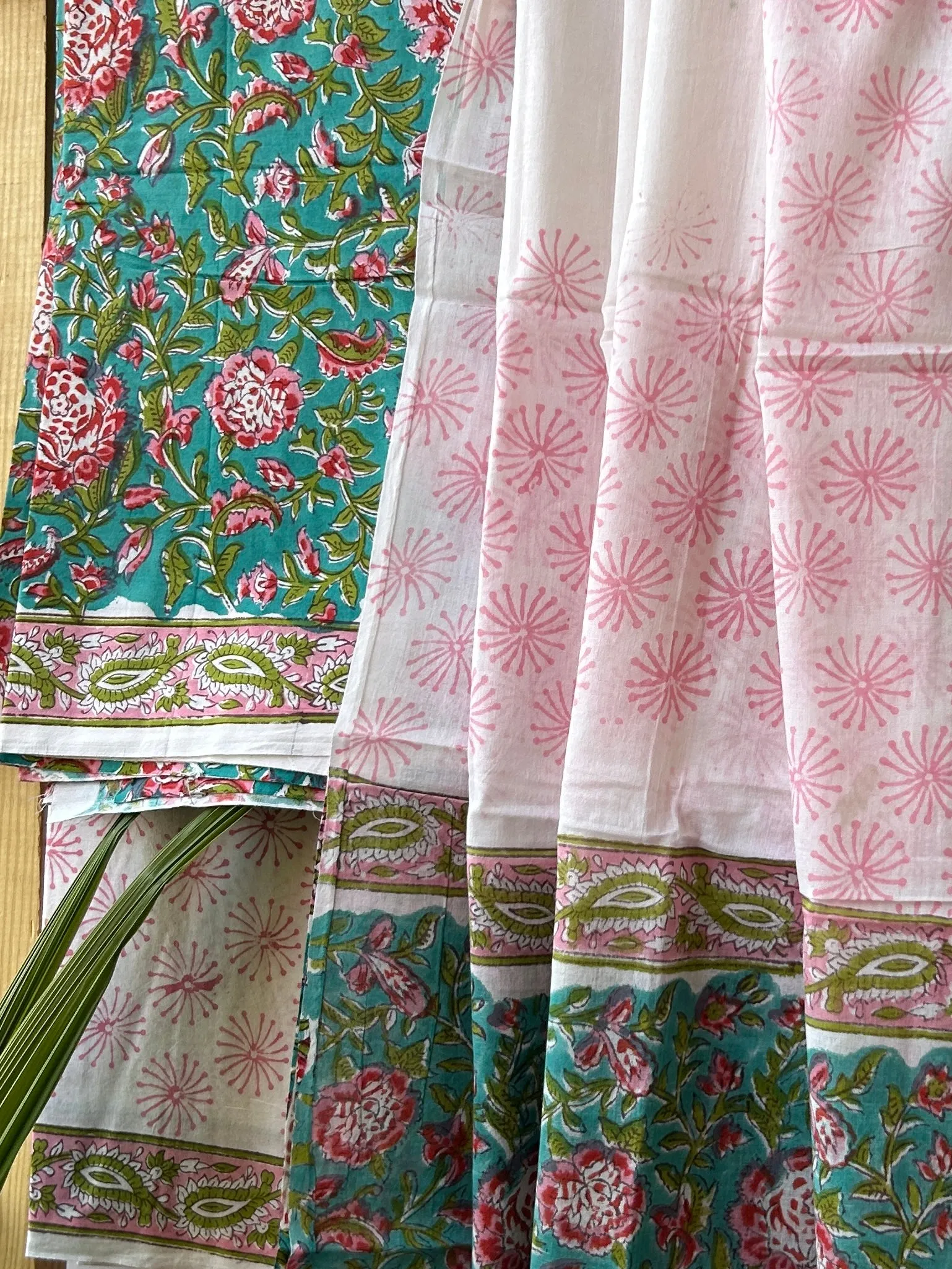 Hand BlockPrint Cotton Dress Material with Cotton Dupatta *