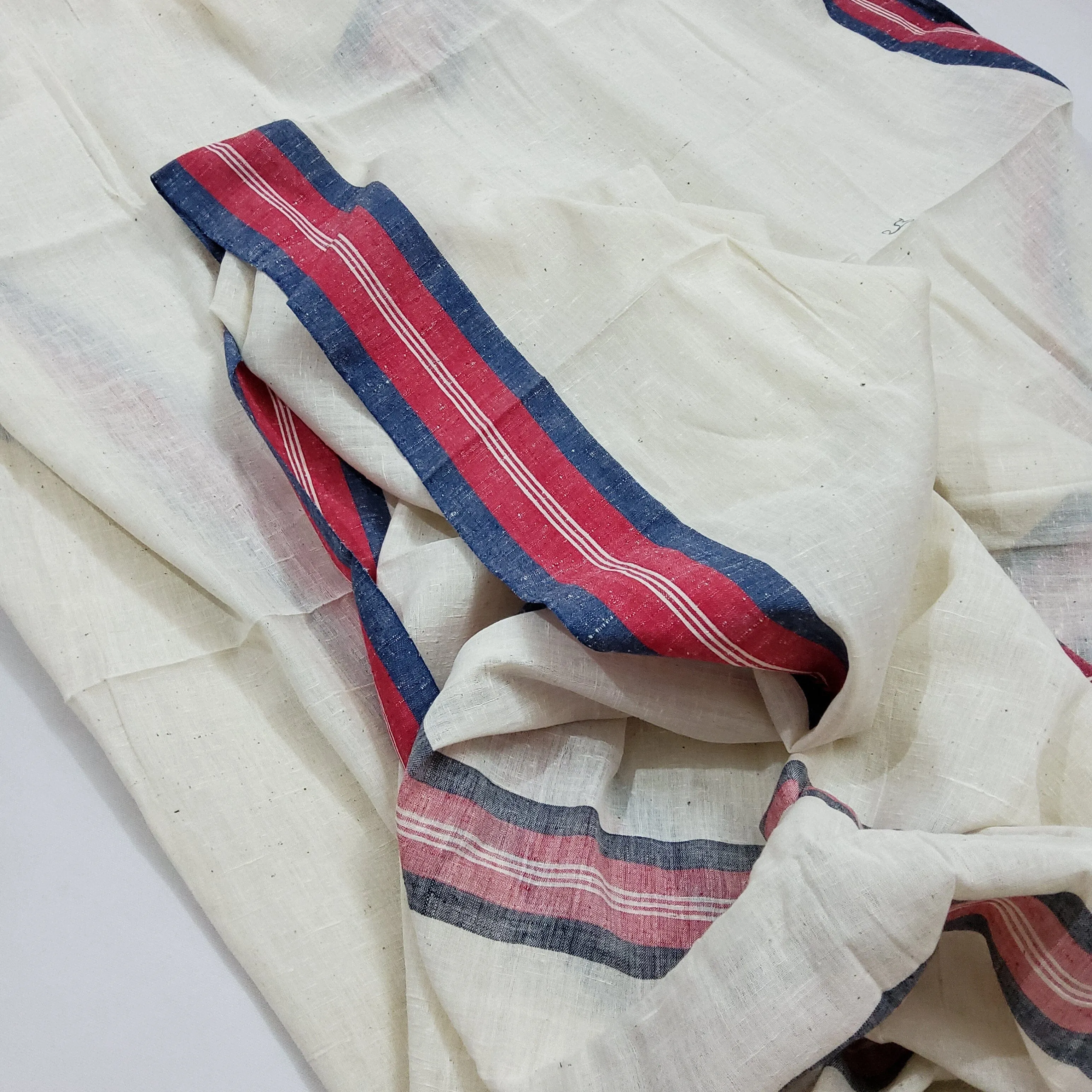 Hand-Spun Hand-Woven Bengal Cotton Saree