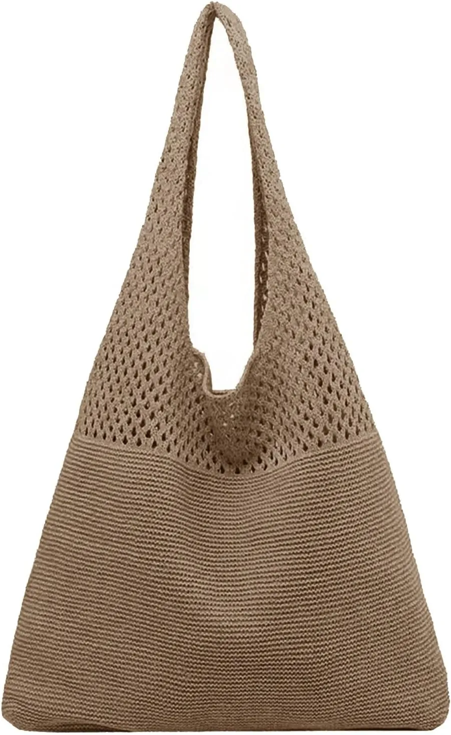 Handbag Under the Arm Purses Women's Spring/Summer Portable Retro Hollow Knitted Handheld One Shoulder Vest Bag
