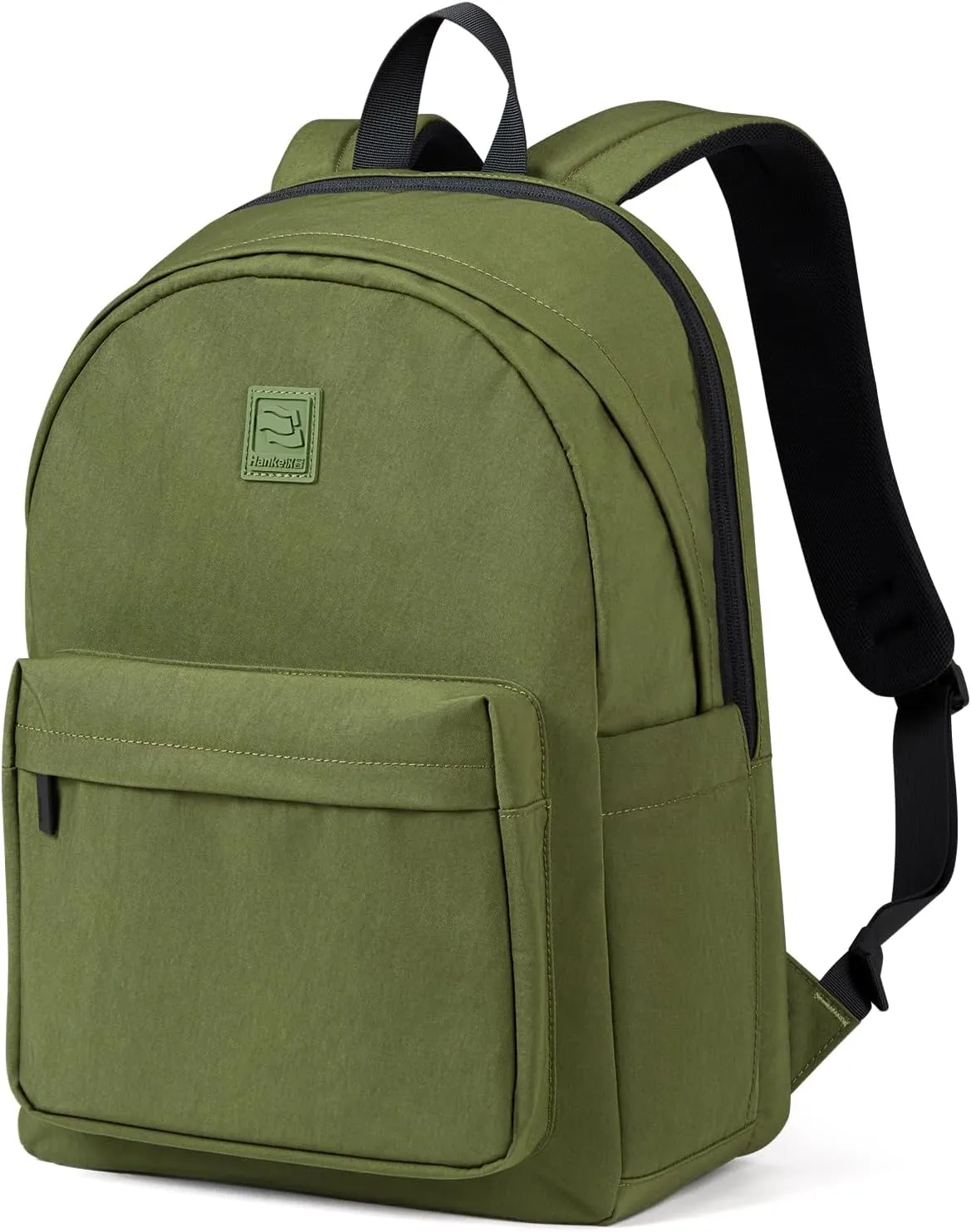 Hanke Travel Backpack for Women Men, Effortless Work Backpack for Women, Airline Approved Anti Theft Backpacks with Luggage Strap, Lightweight School Backpacks Casual Daypack (Pine Green)