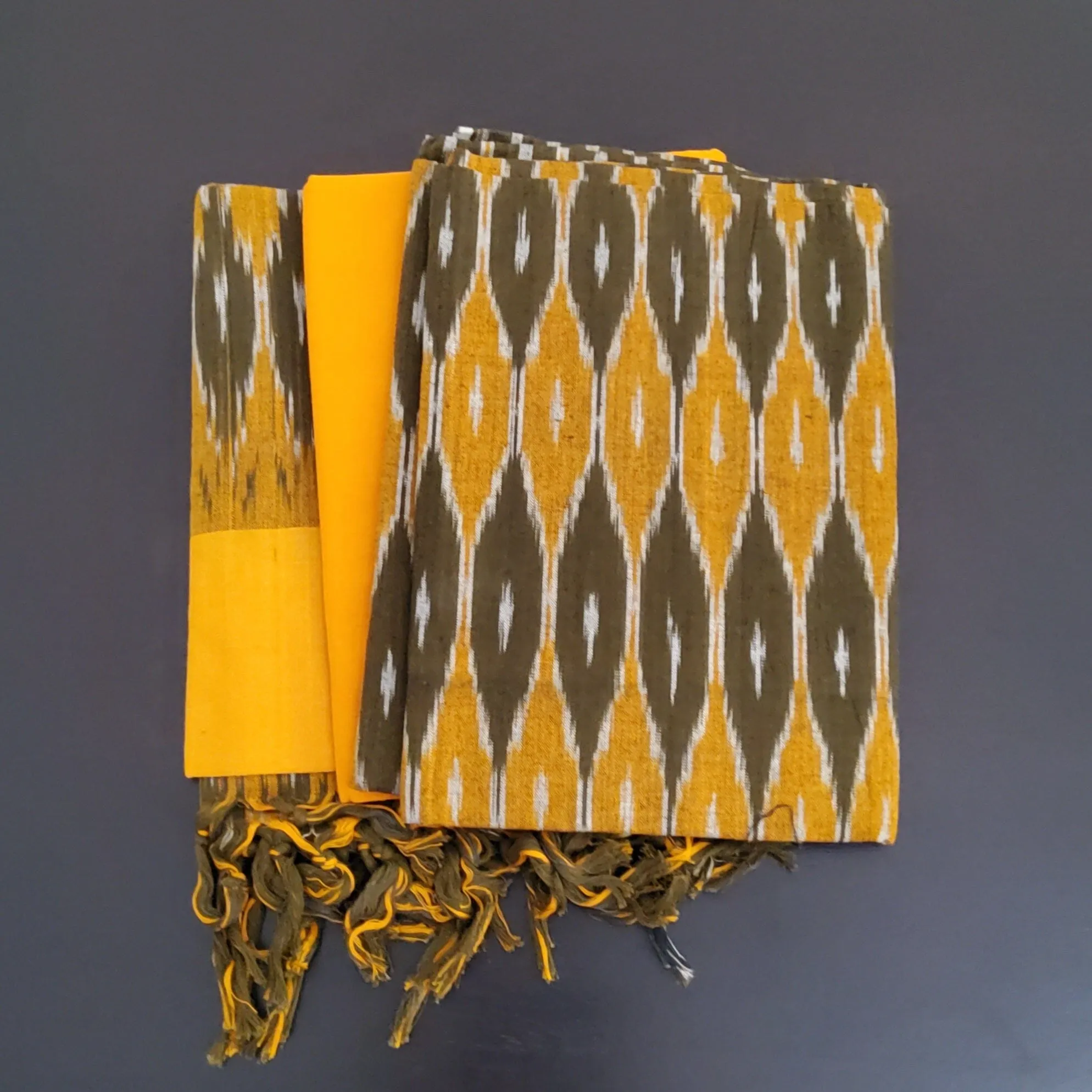 Ikat Cotton Dress Material