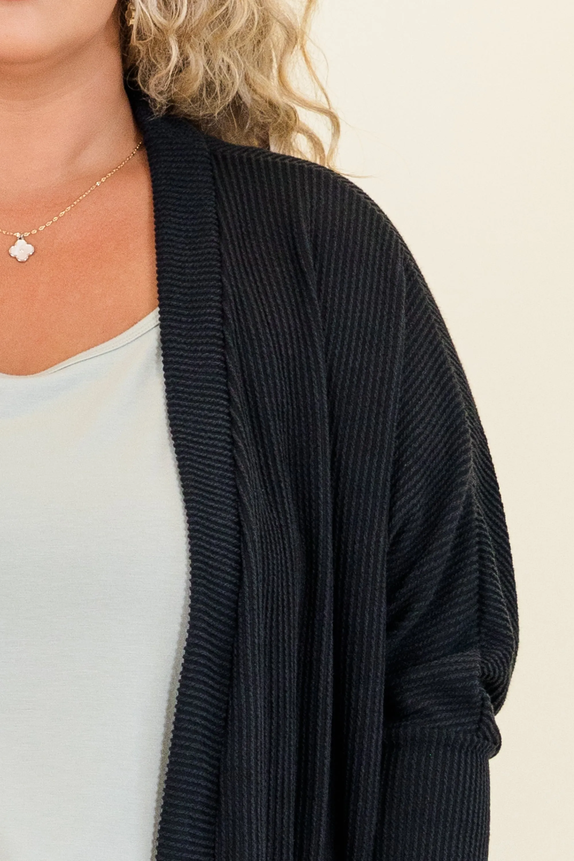 In My Cozy Era Cardigan, Black