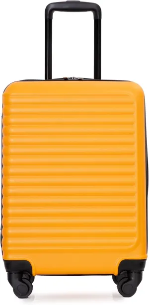 JCSD Lightweight 20" Carry-On Luggage for Travel, 360 Spinner Wheels, Orange