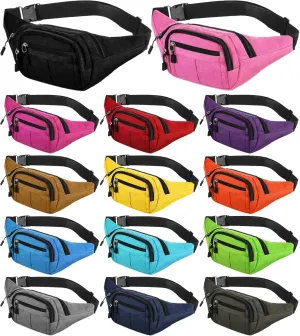 Kajaia 14 Pcs Fanny Pack Bulk 80s 90s Waterproof Crossbody Waist Bag Traveling Running Exercise Waist Pack with Adjustable Belt Holographic Bum Bag for Women Men Travel Rave(Novelty Style,Colorful)