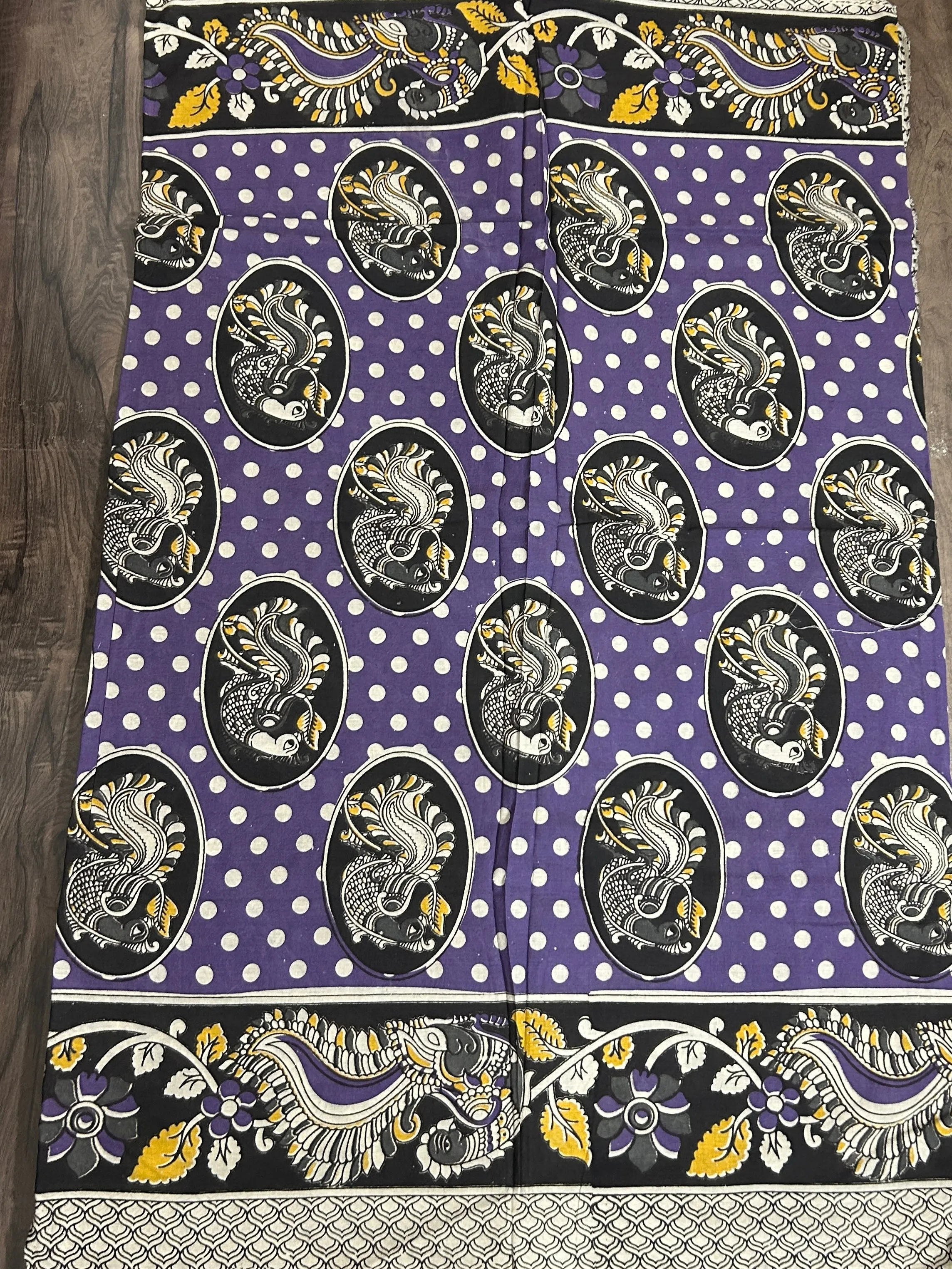 Kalamkari Cotton Saree with Blouse #
