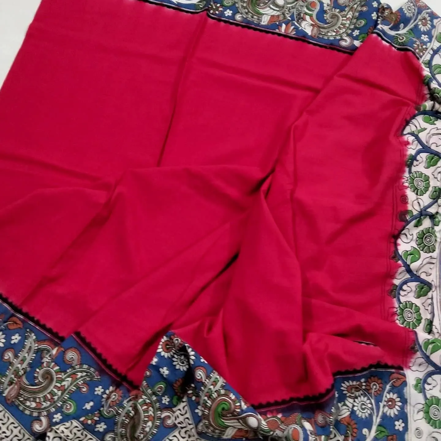 Kalamkari Cotton Saree with Blouse