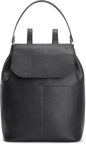 Kattee Leather Backpack Purse for Women Travel Fashion Designer Ladies Laptop Backpack, Black