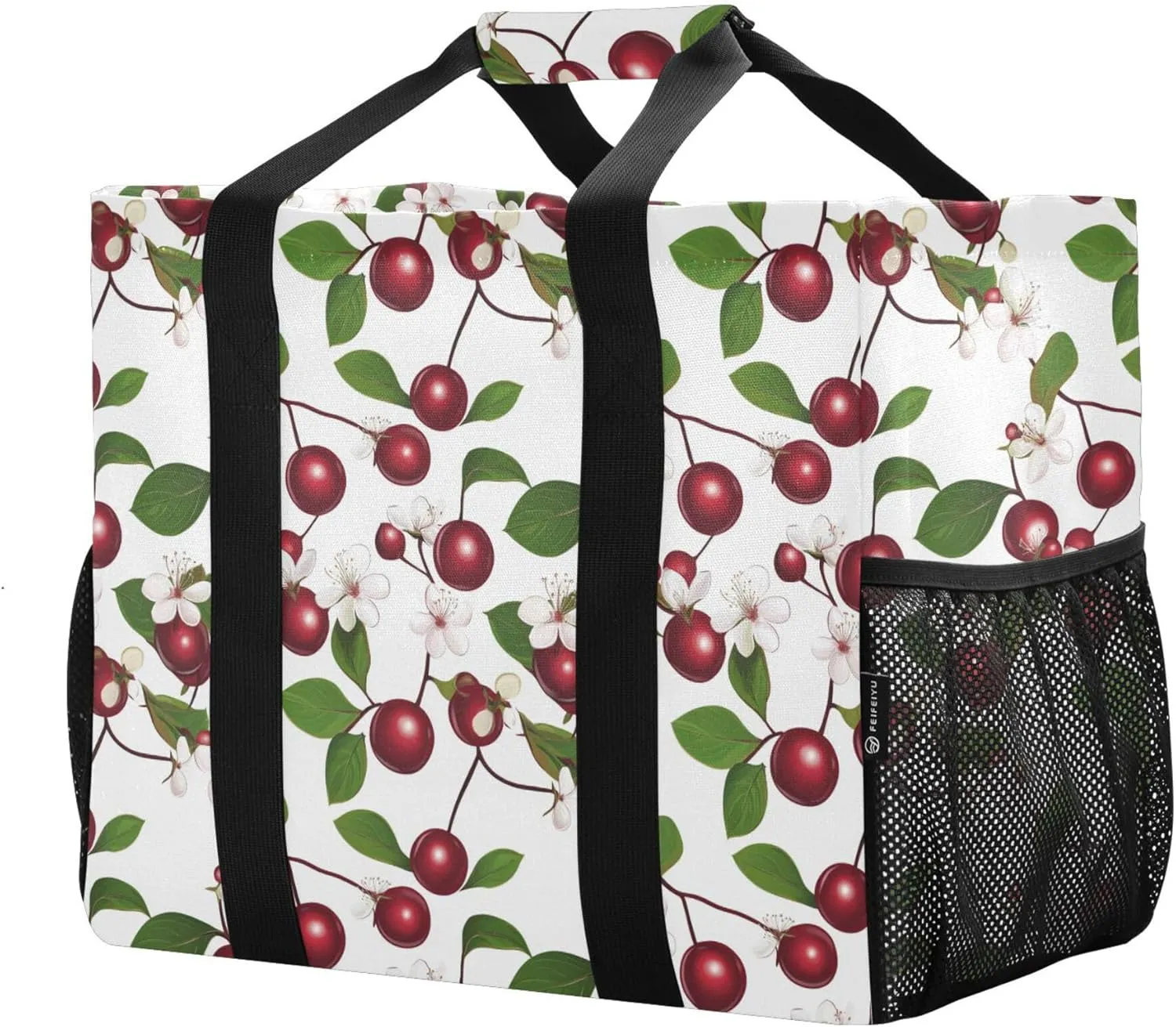 KLL Utility Bags And Totes with Handles Collapsable Waterproof Reusable Grocery Bag