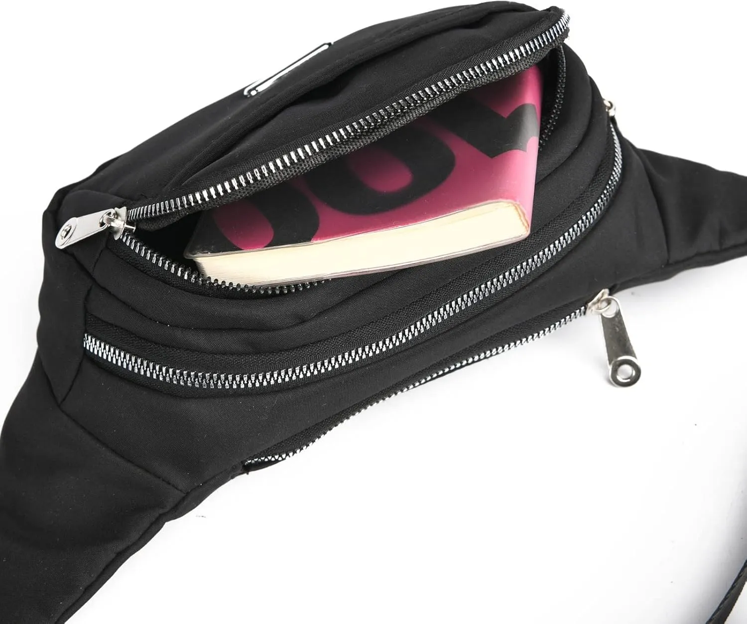 Long Messenger Bag Waist Bags Popular Women Chest Bags Cloth One Shoulder Messenger Bag Business (Black, One Size)