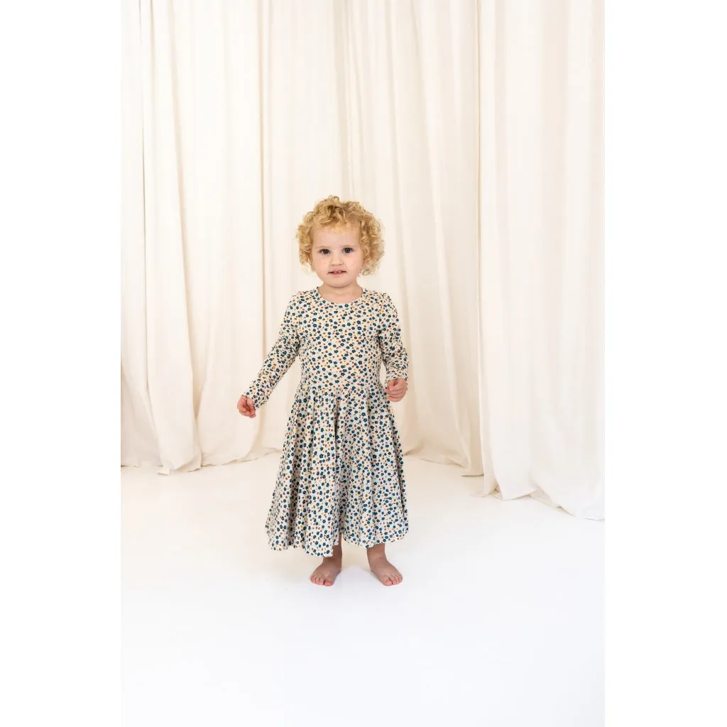 Long Sleeve Twirl Dress - Meadow