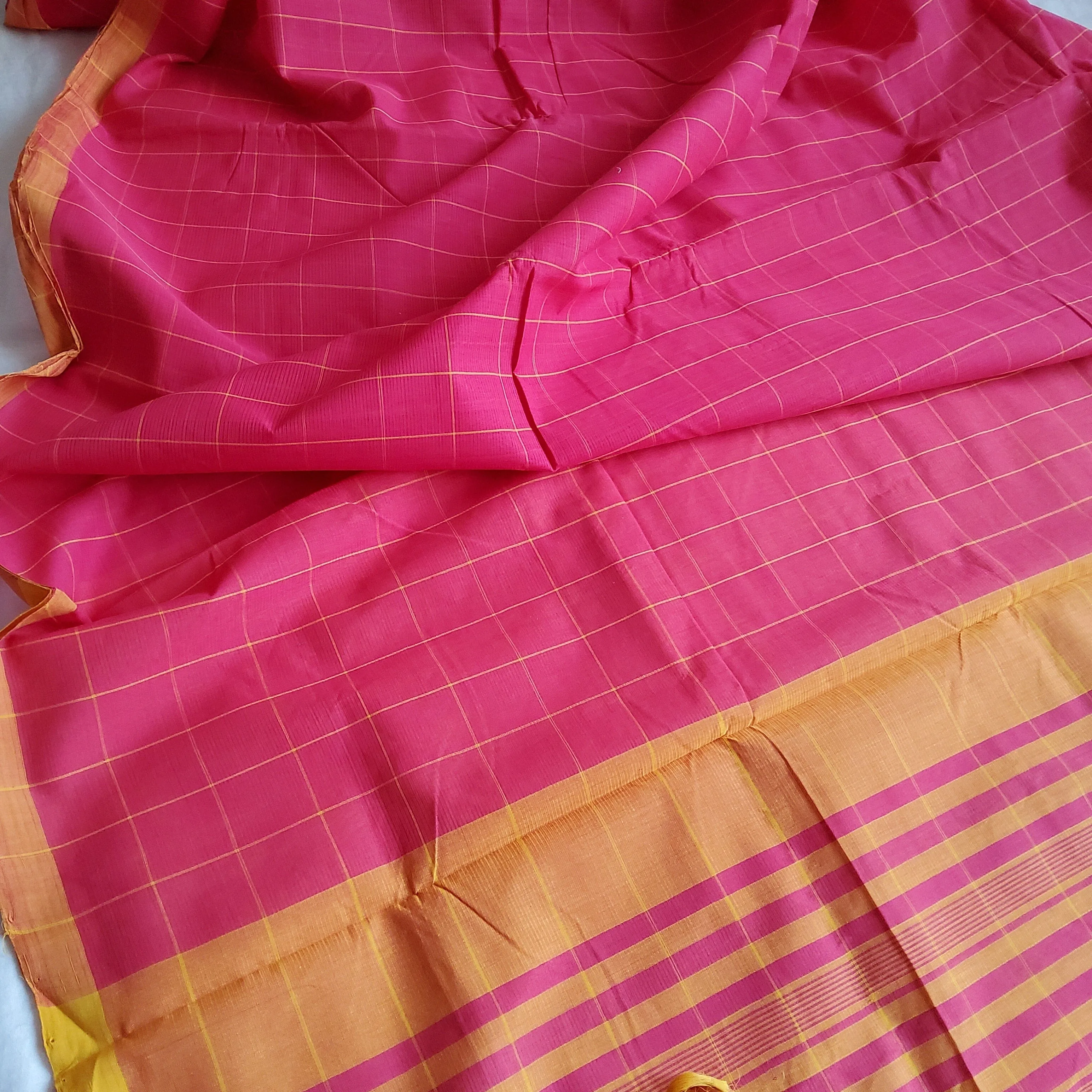 Mangalagiri Cotton Hand Woven  Saree #