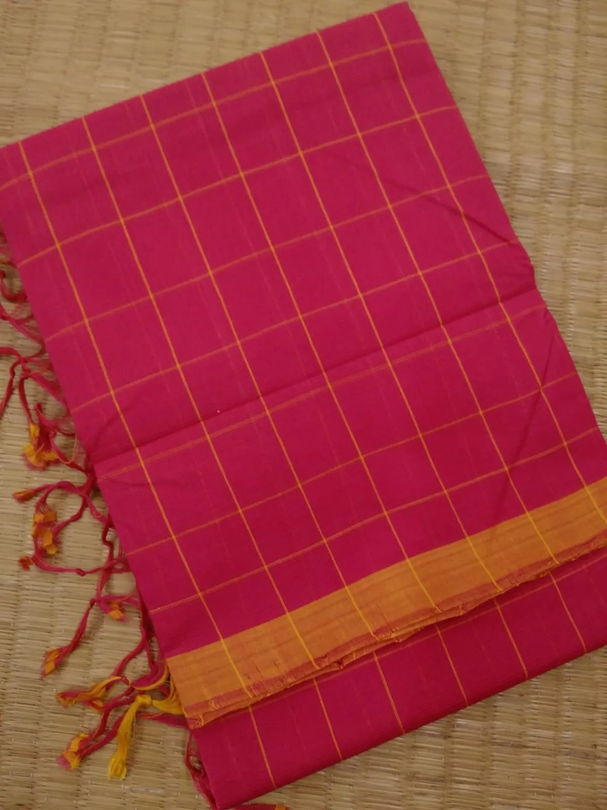 Mangalagiri Cotton Hand Woven  Saree #