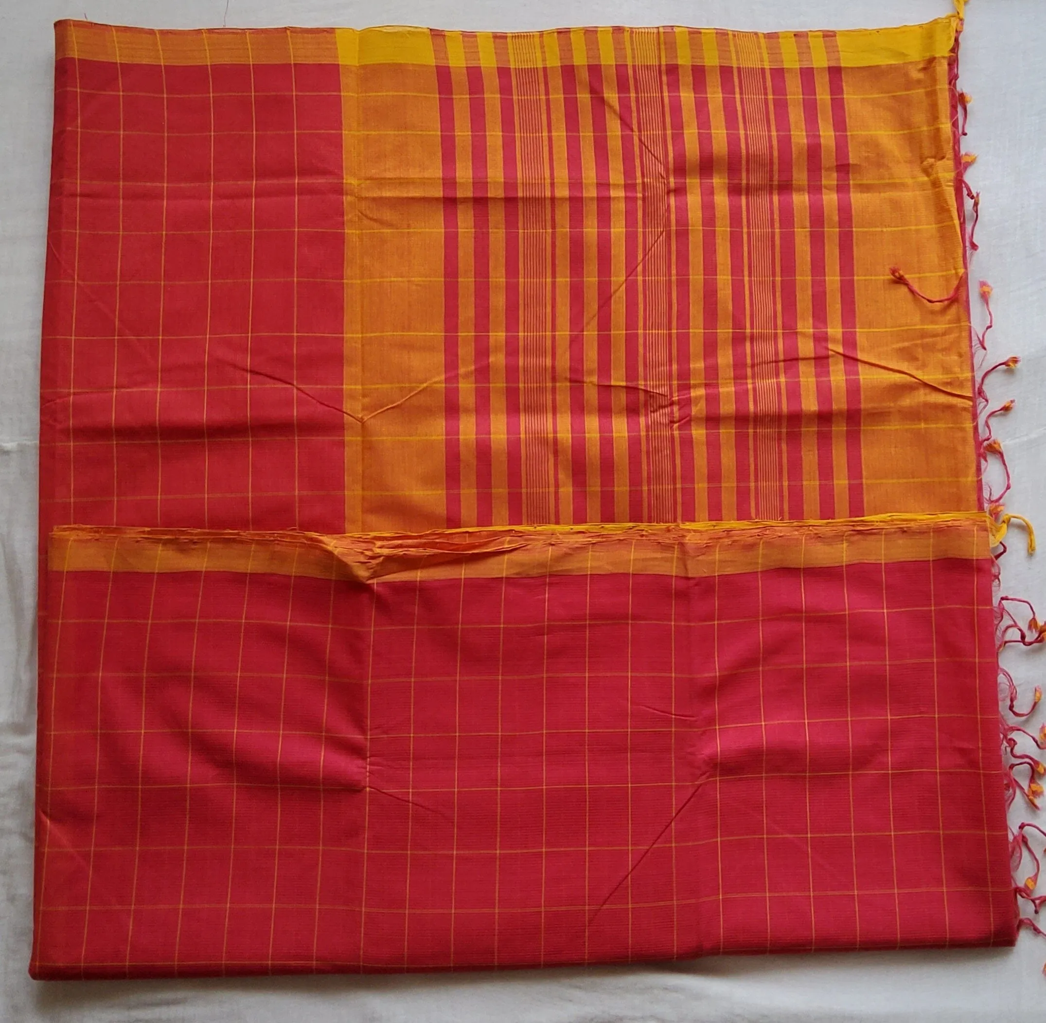 Mangalagiri Cotton Hand Woven  Saree #