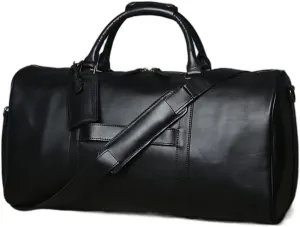 Men's Hand Luggage Bag Travel Bag Geunine Leather Large Capacity Single Shoulder Messenger For 15 Inch Laptop