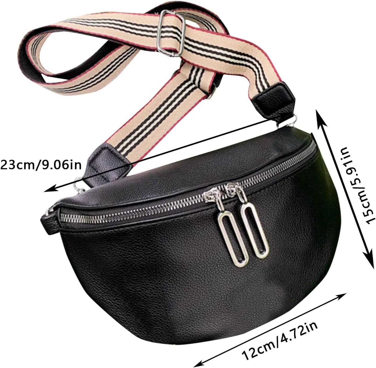 Messenger Bag Boys Women Messenger Bags Fashion Trend Chest Bags Simple Design Solid Color Portable (White, One Size)