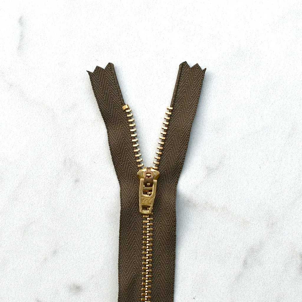Metal Teeth Pants Zipper - 9 inch
