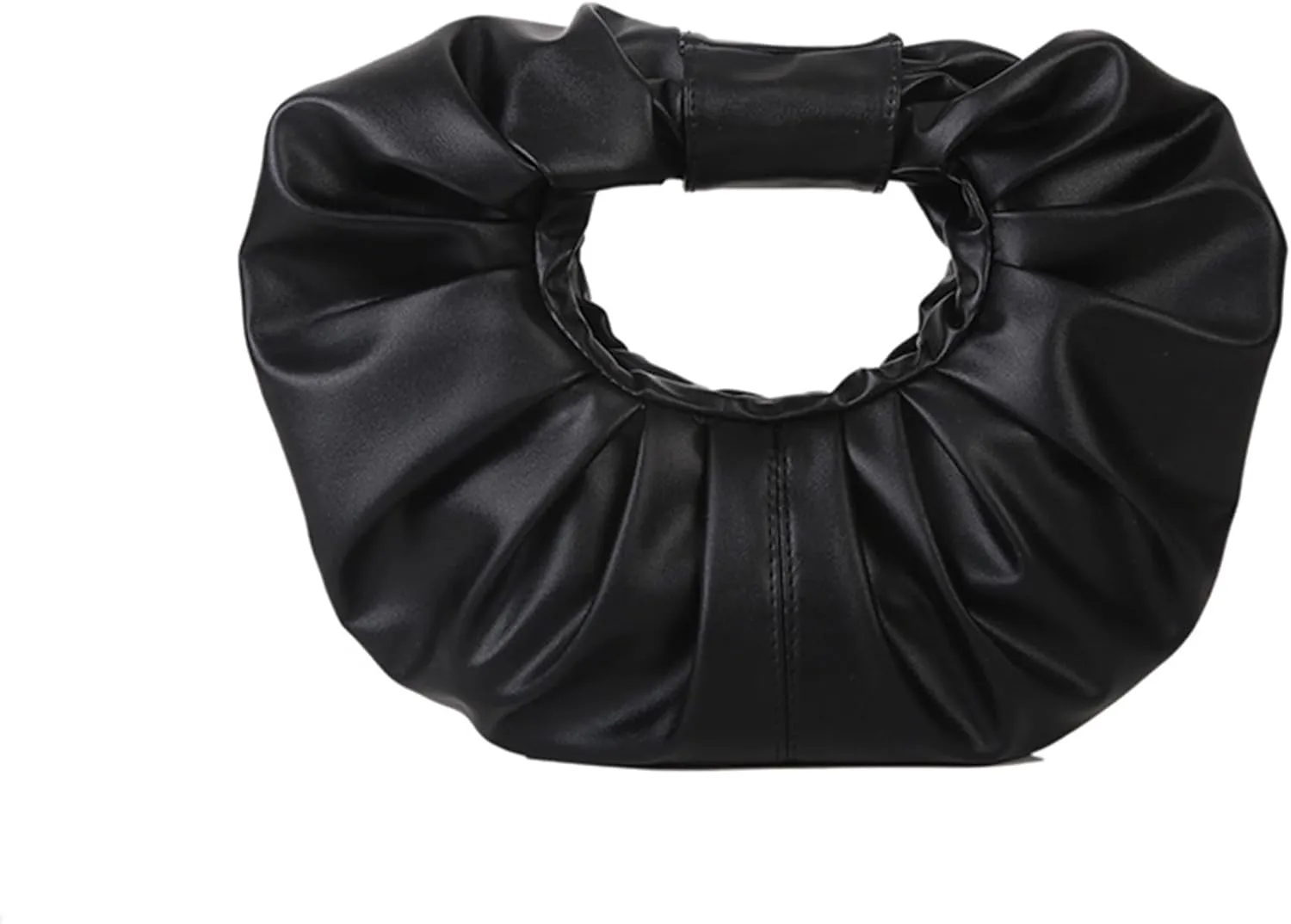 mini purses for women shoulder bag Ruched PU Leather Hobo Handbag knot bag Shoulder Bag